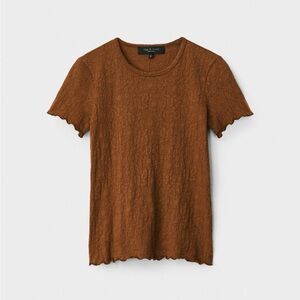 RAG & BONE Textured Women Tee, Medium